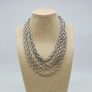 Vintage Natasha Multi Strand Chain Necklace